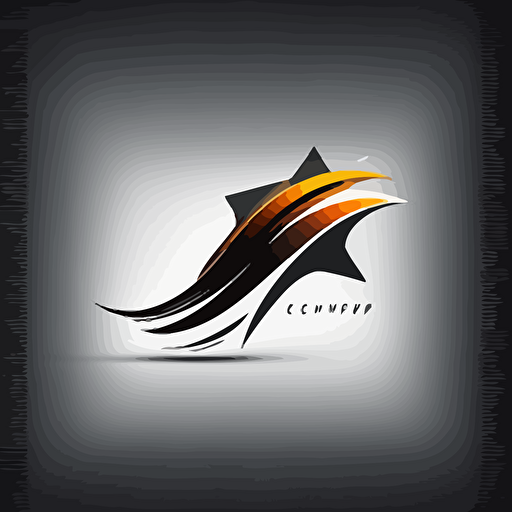 Letter C Swoosh Star Logo Template Illustration Design. Vector EPS 10.