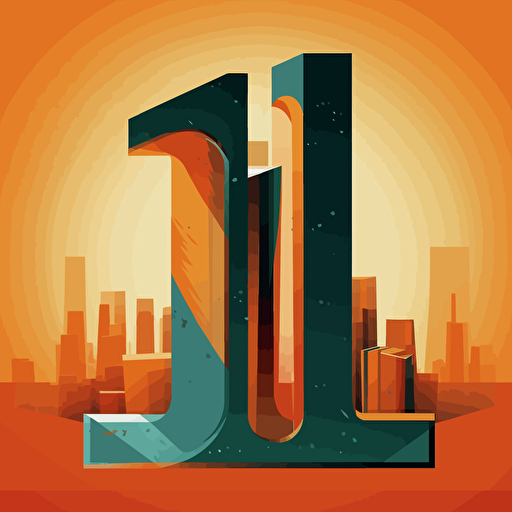 vector style letter I