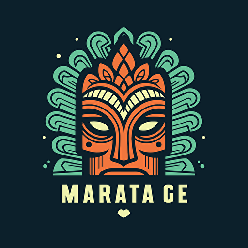 flat vector logo for a short term rental holiday business called Marae