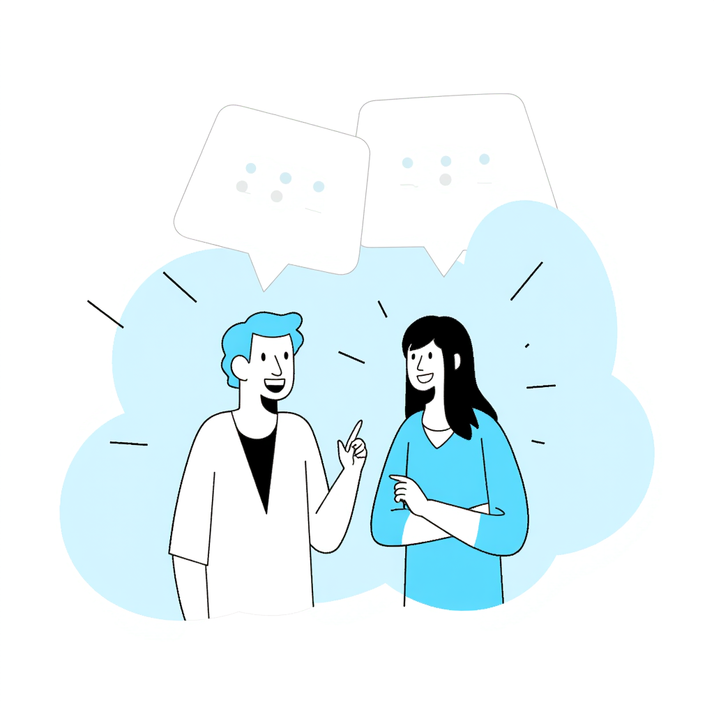 people talking at a party