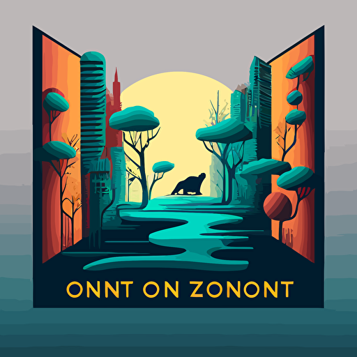 a vector art image depicting the concept of not living in a comfort zone