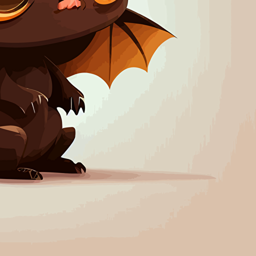 cute bat cartoon vector style