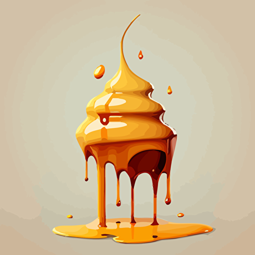 honey dripping vector