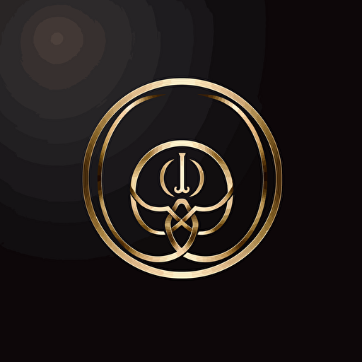 luxury simple logo, vector image