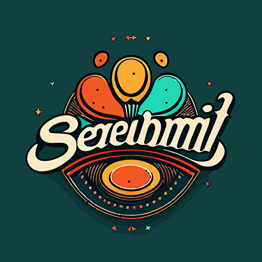 simple logo for serendipity. 3 colors, vector, High res