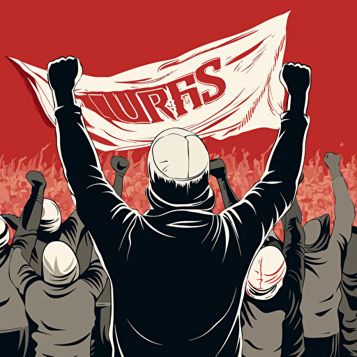 football ultras vector art