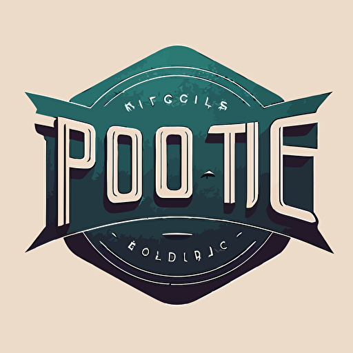 a wordmark personal logo for an educator, focus on word Pit, simple, vector, no shading details