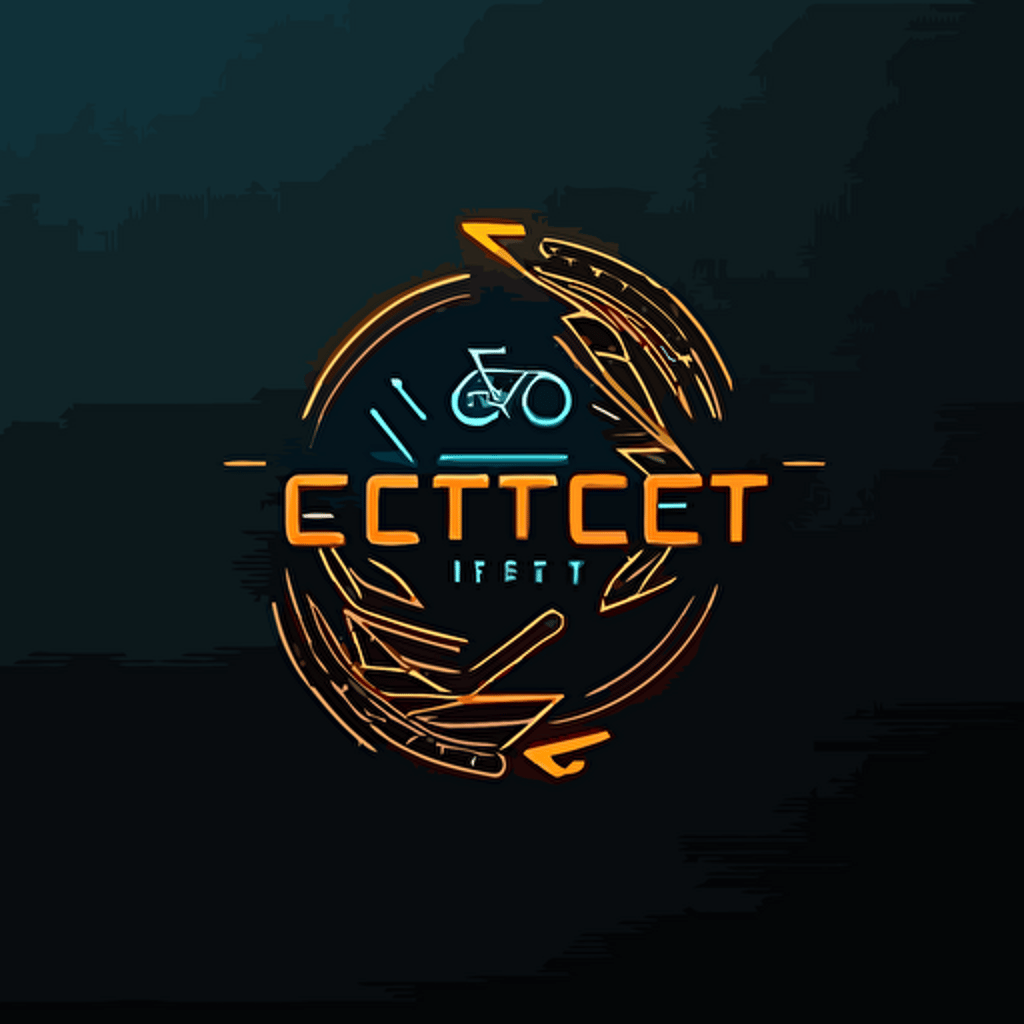 company logo, minimalistic, word cet, cycle, edge, trader, vector art, modern, electrified