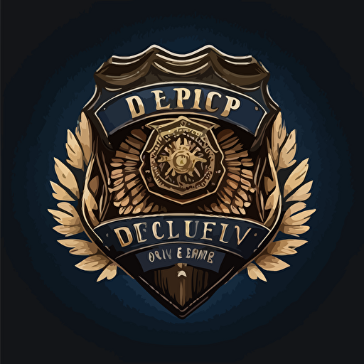 vector logo for police department