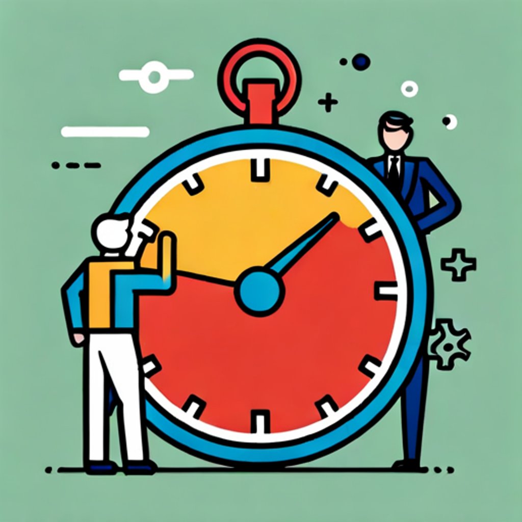 a stopwatch with a person in it