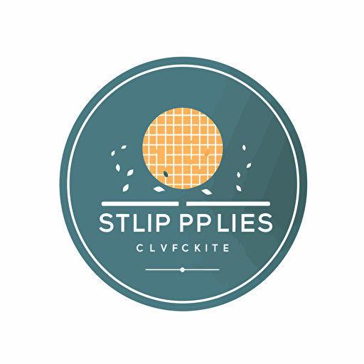 simple vector logo::1 tennis themed education firm, detailed, white background