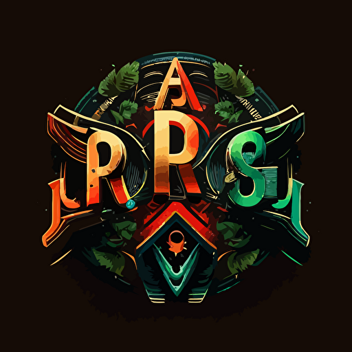 Logo with three letters must be a vector image