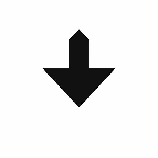 black and white, simple poll vector symbol