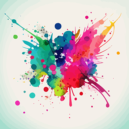 watercolor splatter, tile, pattern, vector image