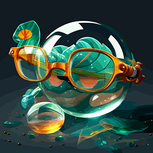 scouter glass dragon ball, vectorial