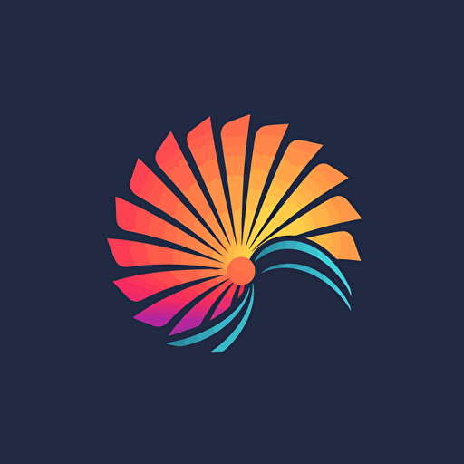 3-color flat vector logo for a company called Fan Follow