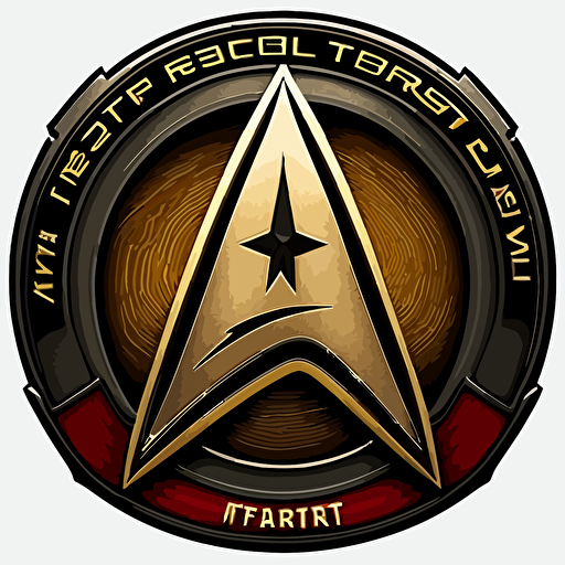 a new Star Trek Federation Logo,2d,Vector,v5,q2