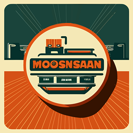 modern supermarket isologo, minimal design, vector, simple, flat, trasnparent background,