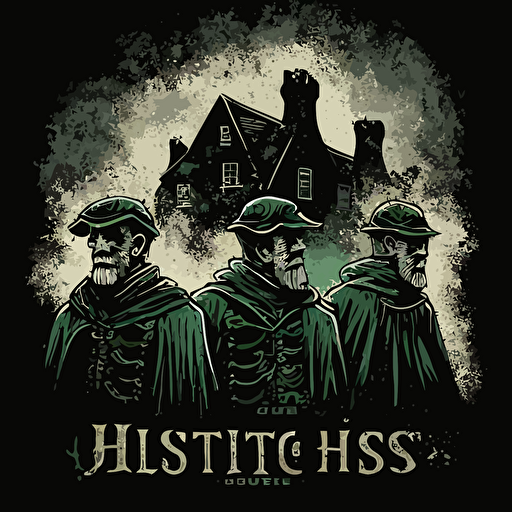 Irish ghosts 1400 style vector image