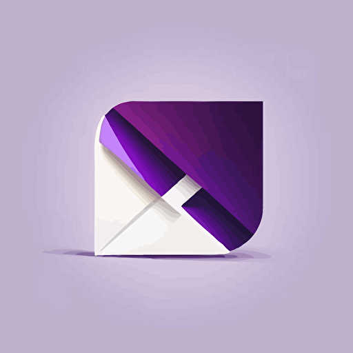 logo with a letter, minimal, vector, flat with a purple gradient