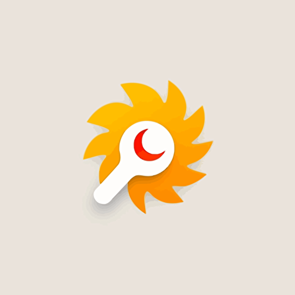 a flat vector logo for an electric energy brand, sun-powered, minimal, by Ivan Chermayeff