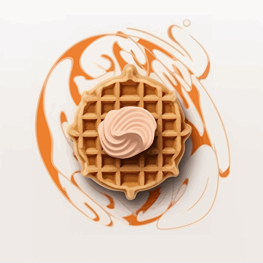 vector, whipped waffles gestalt logo