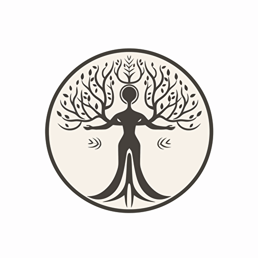 logo, vector arts, minimalist, clean SVG, a person who is rooted in tradition and resistance to change