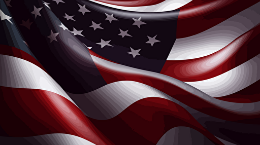 american flag vector design, close up