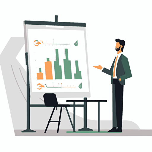 A vector of a presentation, svg