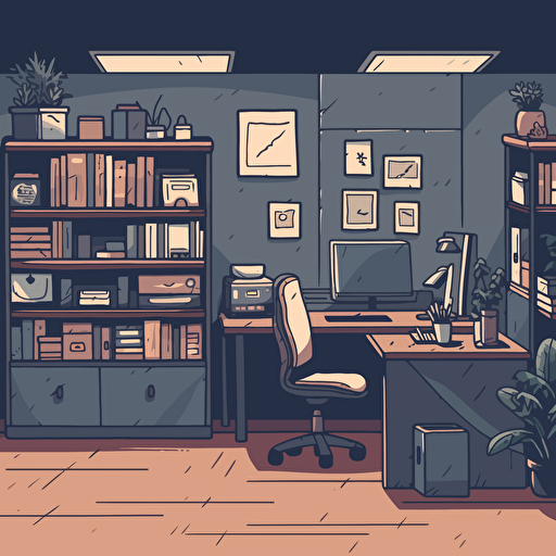 A vector of a office, svg