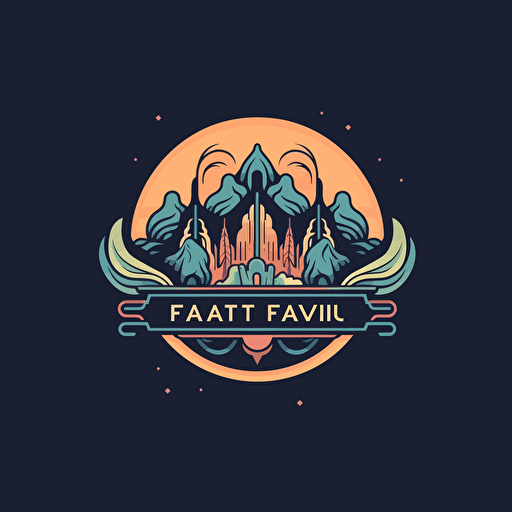 logo for digital design company flat vector