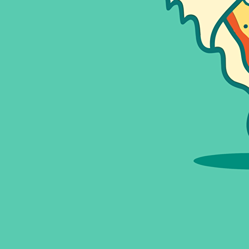 minimal vectorial logo pizza fantasma