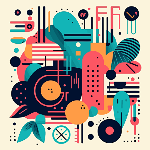 memphis design, vector, simple