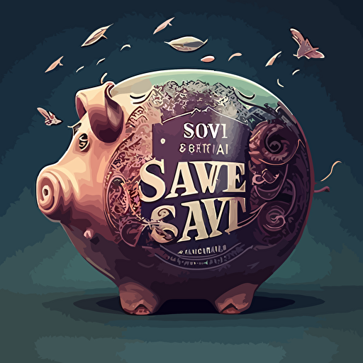 save money, Vector illustration,