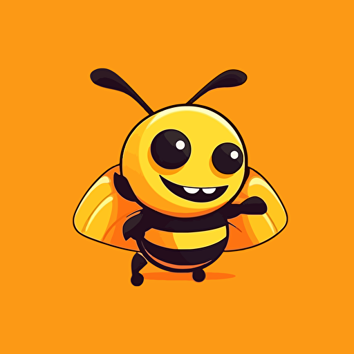 simple logo design of cute happy ant, flat 2d, esport, vector, company logo, macdonalds sing style, graffiti style, Lacoste sign style