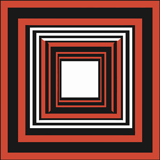 2d illustrated square border, simple, vectorized