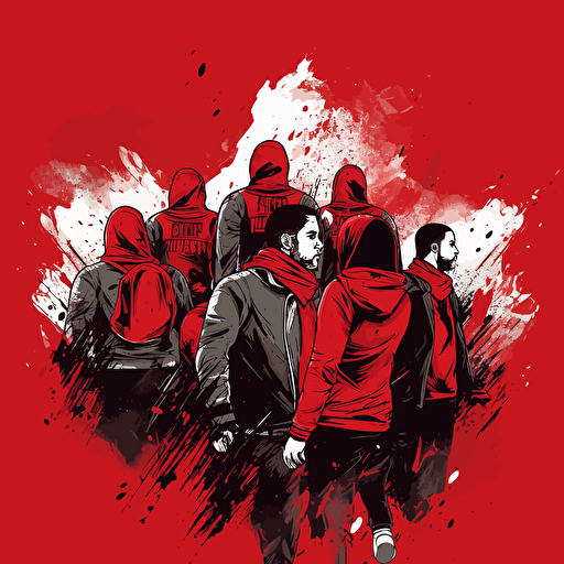 football ultras vector art