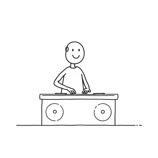 a dj playing music
