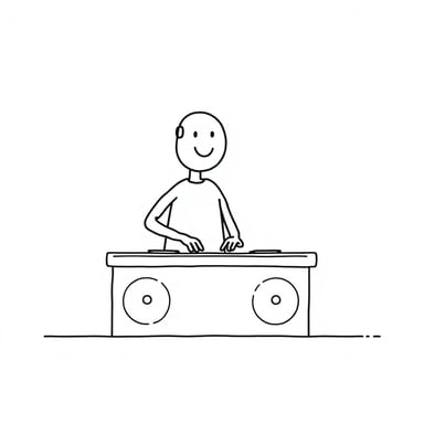 a dj playing music