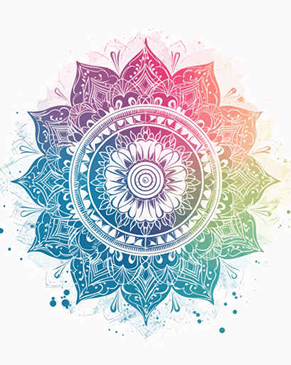 mandala watermalon, minimalistic, retro aesthetics, vector image, sticker, pastel pantone colors, white background