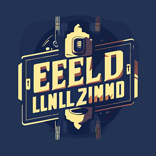 a gaming vector logo for the brand Tele2 " Unlimited Gaming". Navy blue main colour.