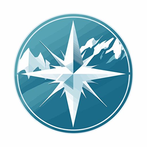 cyber north, north arrow, internet, image only, vector brand idientification symbol