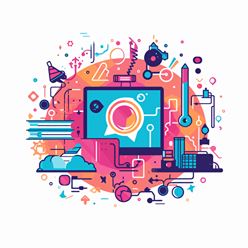 visualizing succesful online courses business in a symbol, powerful, minimalistic, catchy, impactful, vectors, v 5.1