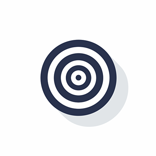 target icon, minimalistic and flat, vector illustration, white background
