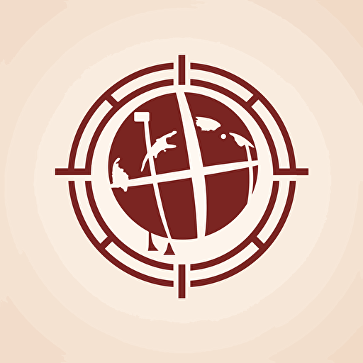 a simple and flat vector logo of Atlas and cinema