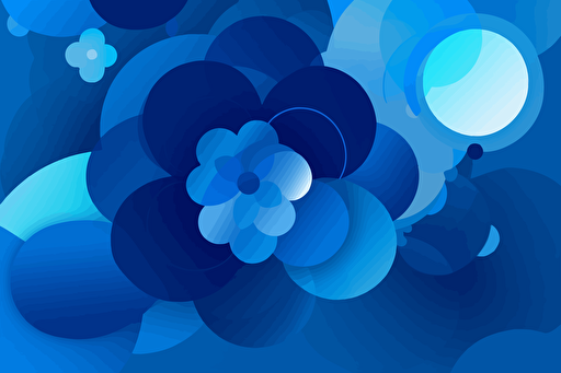 vector art, blue color palette, devops