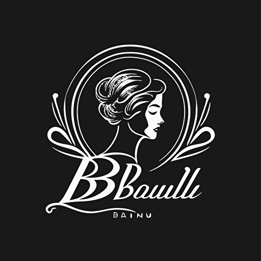 simple brand logo, letter B&L, logo, vector logo, vector design, logo design, design ideas, black and white, classic lineart design, makeup, powder, lipstick