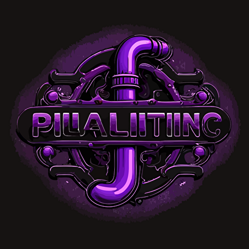 logo, plumbing, vector, outlie, violet, black