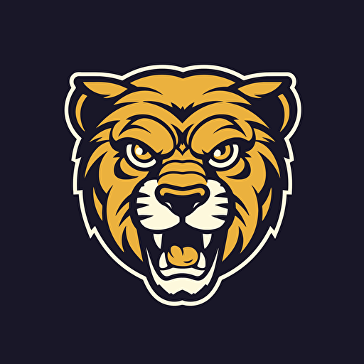 a mascot logo of a football card, simple, vector