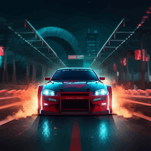 create a vector logo for the upcoming Netflix show Need for Speed: Redline